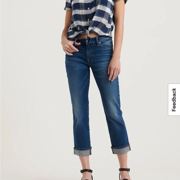 Lucky Brand Denim - Lucky Brand Dark Blue sweet crop Ankle Jeans size 6